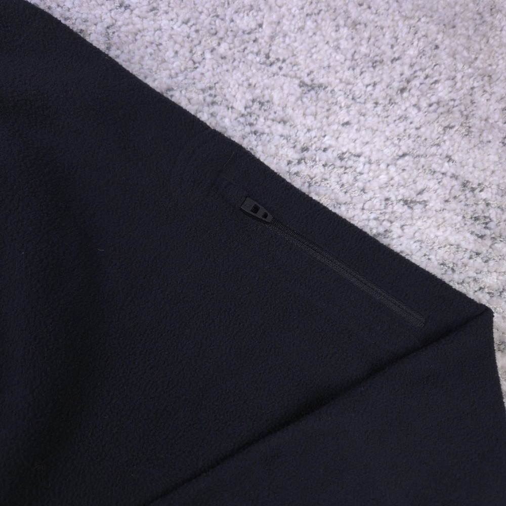 The North Face Fleece Jacket Men XXL Full Zip Mock Neck Black Reflective Sweater - Picture 4 of 10